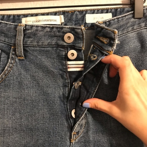 Anthropologie Pilcro High Rise 2 Tone Ankle Jeans - Picture 2 of 8